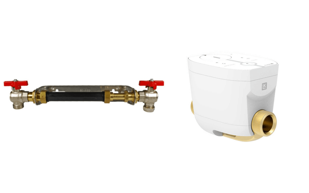 Vattenmätarkonsol med Vattenfelsbrytare